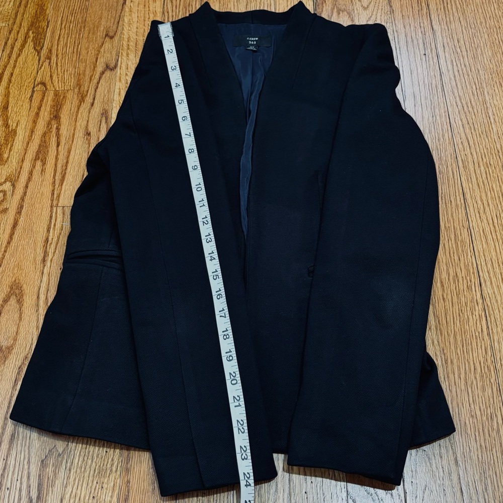 J.Crew 365 Going Out black open front tailered office business career blazer 6T - Picture 15 of 16